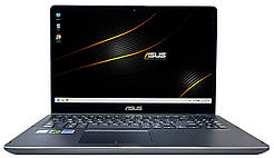 Ноутбук Asus Q535UD: Core i7-8550U / RAM 16 ГБ / GeForce GTX 1050 / SSD 256 ГБ / HDD 2000 ГБ / 15.6" UHD 4K, Multitouch