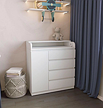 Дитячий Комод пеленальний 4+1 Лайт Білий 900*450*950, фото 3