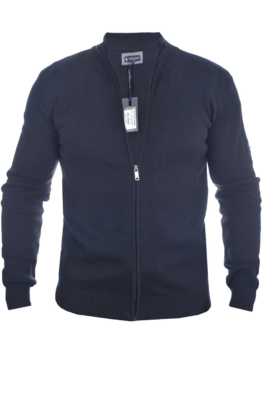 Кофта чоловіча Le Gutti 25-873-13 темно-синя