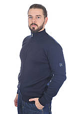 Кофта чоловіча Le Gutti 25-873-13 темно-синя, фото 3