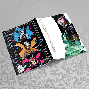 Зошит 48 арк. на скобі у клітинку Arcane / Аркейн 006