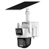 IP-камера Dahua DH-IPC-PTS2649C-3E3Z-4GB20 3+3 МП, поворотна Dual Lens, 4G, сонячна панель, акумулятор 65 Вт·год, фото 2
