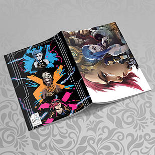 Зошит 48 арк. на скобі у клітинку Arcane / Аркейн 011