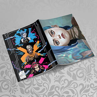 Зошит 48 арк. на скобі у клітинку Arcane / Аркейн 013