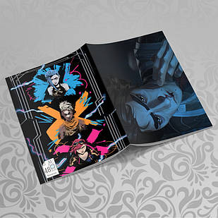 Зошит 48 арк. на скобі у клітинку Arcane / Аркейн 014