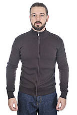 Кофта чоловіча Le Gutti 25-873-52 темно-коричнева, фото 2