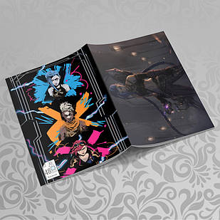 Зошит 48 арк. на скобі у клітинку Arcane / Аркейн 018