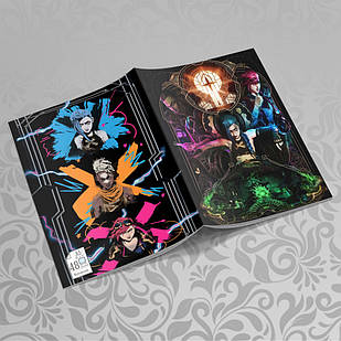 Зошит 48 арк. на скобі у клітинку Arcane / Аркейн 020