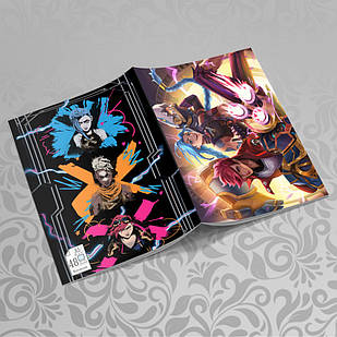 Зошит 48 арк. на скобі у клітинку Arcane / Аркейн 021