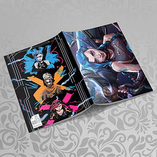 Зошит 48 арк. на скобі у клітинку Arcane / Аркейн 023