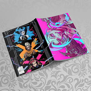 Зошит 48 арк. на скобі у клітинку Arcane / Аркейн 024