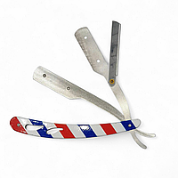 Бритва небезпечна металева зі зміною лезом. Шаветка для барберів