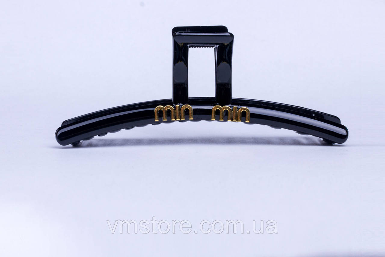 Шпилька чорний крабік для волосся, фото 1