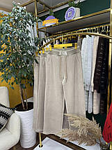 Шикарні жіночі штани, тканина "Вельвет на велюрі" 48, 50, 52, 54, 56, 58 розмір 48, фото 3