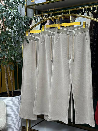 Шикарні жіночі штани, тканина "Вельвет на велюрі" 48, 50, 52, 54, 56, 58 розмір 48, фото 1