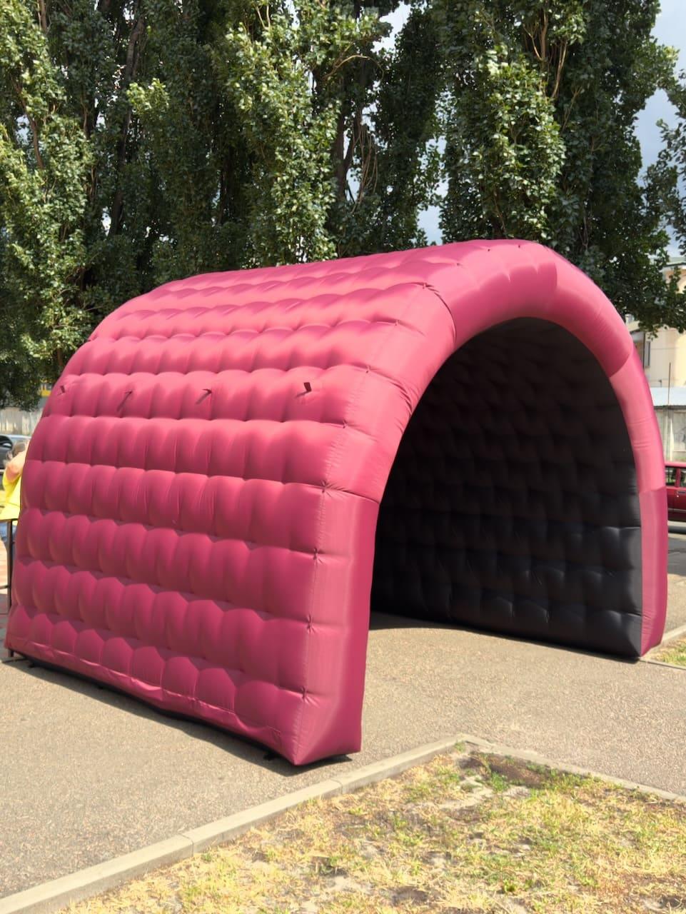 Надувний шатер тент намет 4x3 м з вентилятором для промо акцій та реклами бордовий