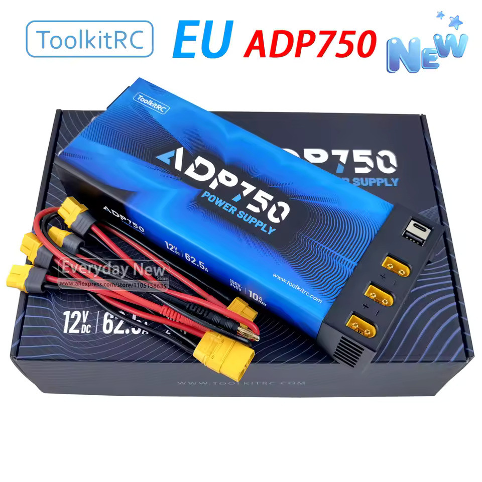 Блок живлення ToolkitRC ADP750 750W 12V 62.5A для зарядних пристроїв ToolkitRC M6D M8D M9, фото 1