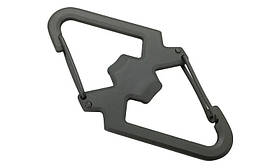 Карабін Munkees SS Carabiner with Bottle Opener grey 2025