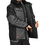 Костюм куртка зимова та напівкомбінезон димісезонний, спецодяг комплект захисний робочий спецівка чоловіча польша, фото 5