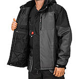 Костюм куртка зимова та напівкомбінезон димісезонний, спецодяг комплект захисний робочий спецівка чоловіча польша, фото 2