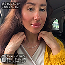 Жіночий срібний ланцюжок Снейк тонда змійка. Біла кругла цепочка на шию срібло 925 50 см, фото 8