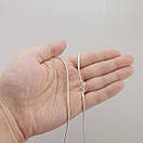 Жіночий срібний ланцюжок Снейк тонда змійка. Біла кругла цепочка на шию срібло 925 50 см, фото 3