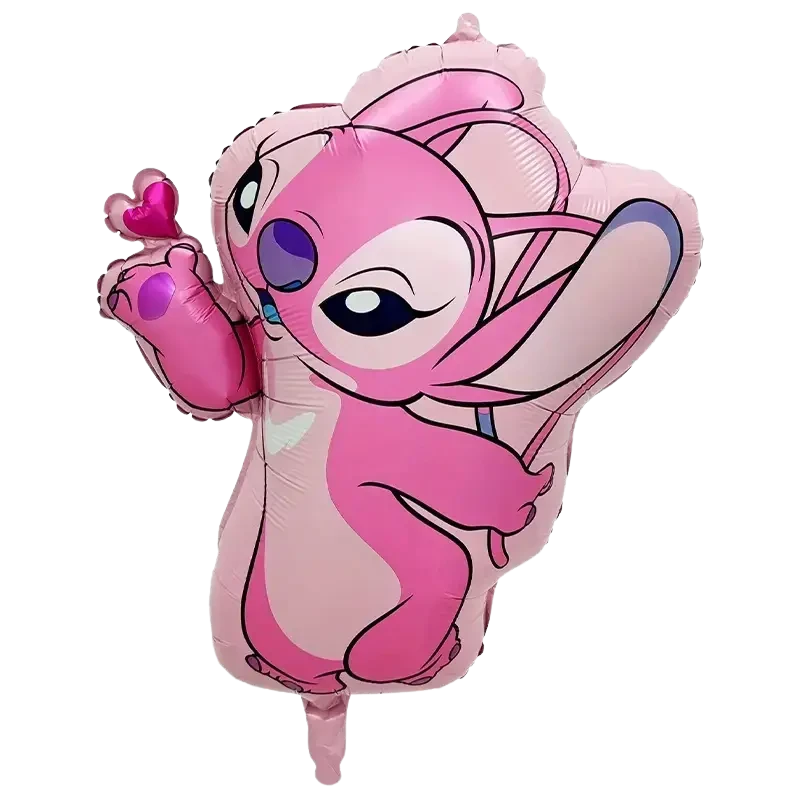 Фольгована кулька фігура "LILO & STITCH | ЛІЛО І СТІЧ" Ангел повітряний поцілунок, 62х59 см Китай