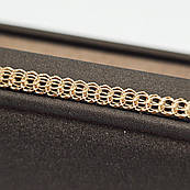 Ланцюжок позолочений срібний з плетінням Венеція 50 см