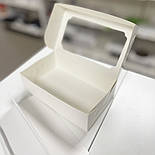 Коробка для макаронс біла картонна 20х12х6 см, два ряди, фото 4