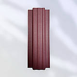 Штахети металеві червоні 115 мм 2х стороння, фото 2