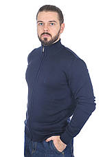 Кофта чоловіча Le Gutti 25-874-13 темно-синя, фото 3