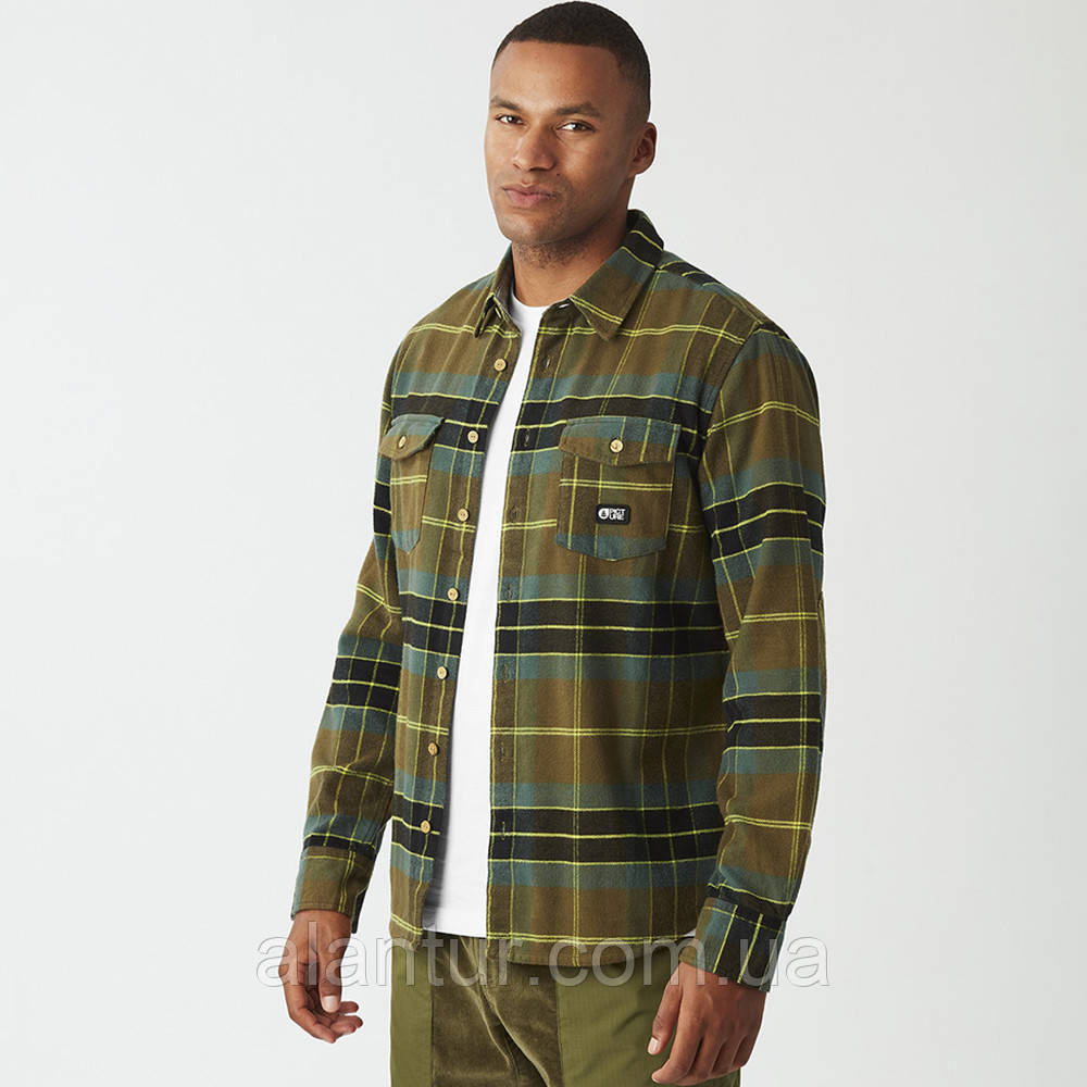 Picture Organic рубашка Hillsboro tobacco L, фото 1