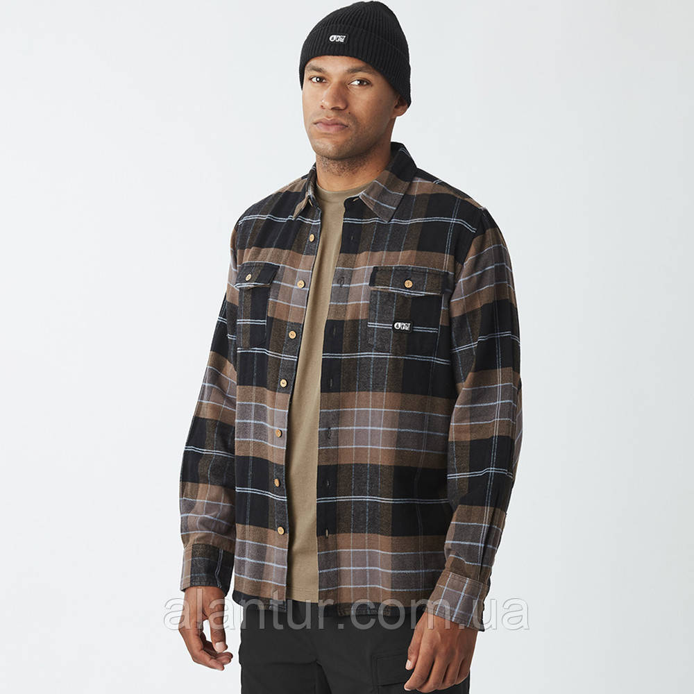 Picture Organic рубашка Hillsboro shitake M, фото 1