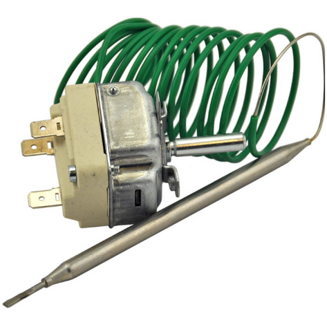 Термостат EGO 55.19219.810 (30°-90°C 1-pole Changeover contact Sensor 130/Ø9mm Capillary 2000/2000mm), фото 1