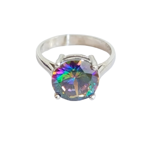 Каблучка срібна з містик топазом К4500-мт, фото 1