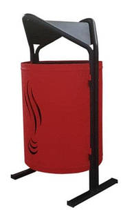 Урна паркова Kompred Стайл червона