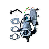 Карбюратор газ-бензин (177f/188f/190f/192f 27 мм) з ЕМК для бензинового генератора 5-7 кВт (механізм автоматичний)