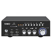 Двоканальний підсилювач потужності звуку з пультом AMP AK-688BT UKC Підсилювач звуку з USB та Bluetooth