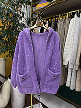 Неймовірний жіночий кардиган, тканина "Альпака" 58, 60, 62 розмір 58, фото 4
