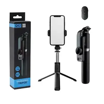 Монопод трипод Epic Q02 з Bluetooth пультом 1m Black