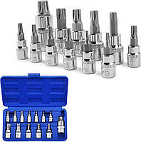 Набір із 13 торцевих біт із високоміцної сталі Torx KSHAWO Професійний набір торцевих біт для викрутки