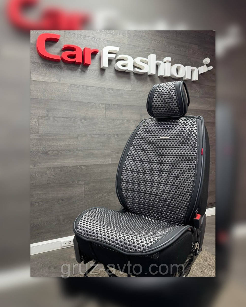 Накидки преміум BREEZE FRONT сірий/чорний/сірий 26226, фото 1