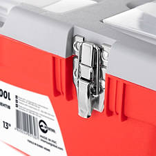 Ящик для інструментів з металевими замками INTERTOOL (BX-0513) 13"/335×185×130 мм, фото 3