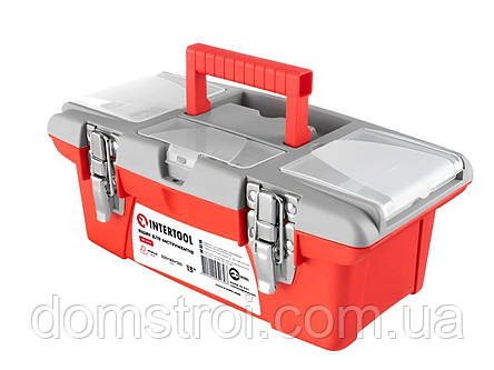 Ящик для інструментів з металевими замками INTERTOOL (BX-0513) 13"/335×185×130 мм, фото 1