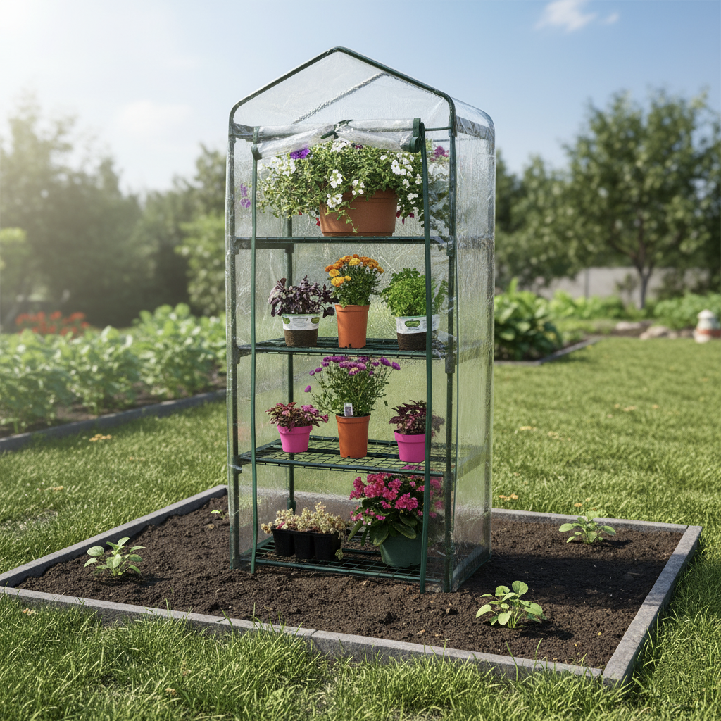 Мінітеплиця 4 полиці 69 x 49 x 157 cm MAR-POL M85004, фото 1