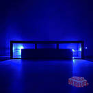 Тумба під телевізор з підсвічуванням ТБ тумба 2 м завширшки з 5 відкритими та 2 закритими полицями з ламінованого ДСП, фото 2