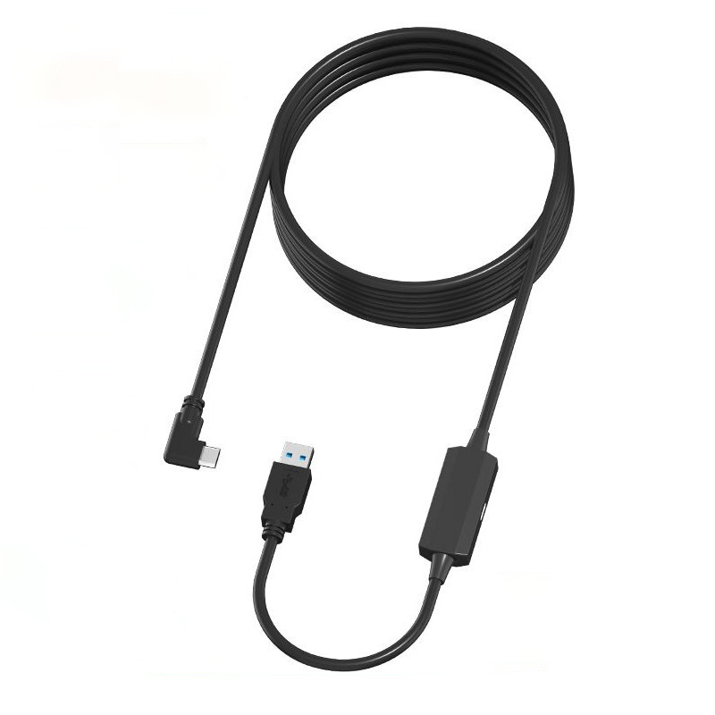 Кабель Oculus Link USB 3.2 Type-C 5 м з підсилювачем для Quest 2/3/Pro/Pico 4 живлення 9V 2A ( код: AC-5mGB9V2A ), фото 1