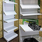 Овочевий стелаж металевий 1900х600 мм ТИП 3, приставний стелаж в магазин, пристінний стелаж для овочів та фруктів, фото 4