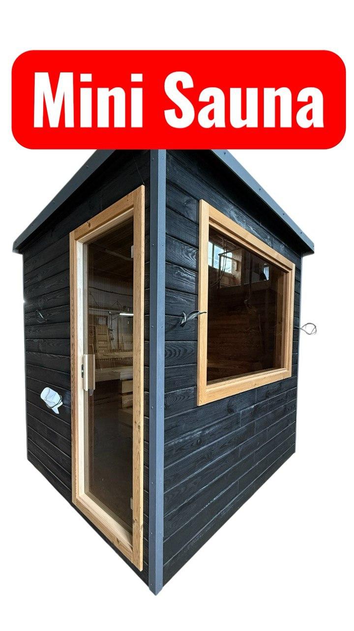 Міні-сауна 2,0х2,35м з термодерева — компактна розкіш від Thermowood Production