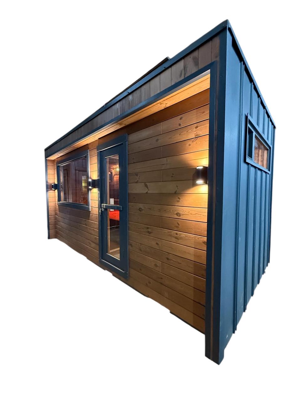 Модульно-каркасна сауна 4,8×2,5м Gartensauna-48 від виробника Thermowood Production